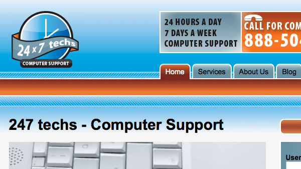 Client Showcase: <br> 24/7 Techs Computer Support